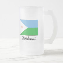 Diseño de la bandera de Djibouti Taza De Café