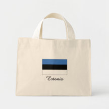 Diseño de la bandera de Estonia Bolsas De Mano
