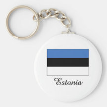 Diseño de la bandera de Estonia Llaveros