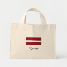 Diseño de la bandera de Letonia Bolsas