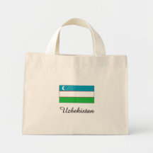 Diseño de la bandera de Uzbekistán Bolsa De Mano