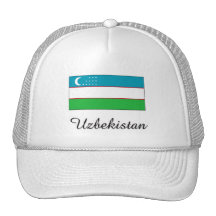 Diseño de la bandera de Uzbekistán Gorro De Camionero