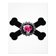 diseño de la bandera pirata del rosa del bottlecap anuncios personalizados