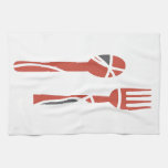 Diseño de la bifurcación y de la cuchara toallas de cocina