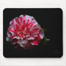 diseño de la camelia de la hierbabuena alfombrillas de raton