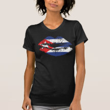 Diseño de la camiseta de Cuba para las mujeres. La