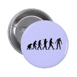 Diseño de la camiseta de la evolución del zombi pin