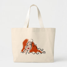 Diseño de la cara de las mujeres bolsa