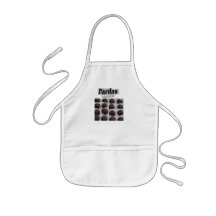 Diseño de la compañía del chocolate delantal