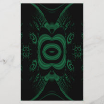 Diseño de la flor del verde negro y esmeralda flyer a todo color