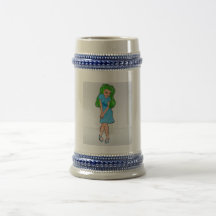 Diseño de la galería de arte del animado de Rinoa  Taza