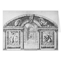 Diseño de la gruta "de los jardines de Wilton", pu Tarjeta