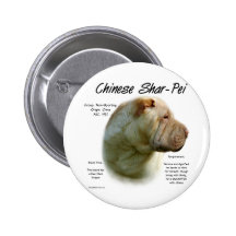 Diseño de la historia de Shar Pei del chino Pins