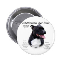 Diseño de la historia de Staffordshire bull terrie Pins