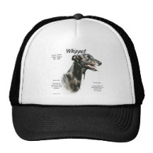 Diseño de la historia de Whippet Gorras