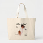 Diseño de la historia del galgo italiano bolsa de mano