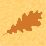 Diseño de la hoja del roble de Brown Esculturas Fotográficas