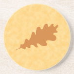 Diseño de la hoja del roble de Brown Posavaso Para Bebida