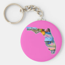 DISEÑO DE LA IMAGEN DE LA FLORIDA LLAVERO PERSONALIZADO