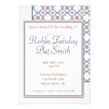 Diseño de la invitación del boda del Moorish - azu