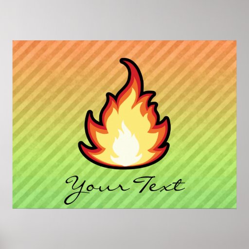 Diseño de la llama del fuego impresiones de Zazzle.es