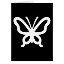 Diseño de la mariposa tarjetón