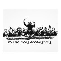 ¡Diseño de la orquesta para el día de la música! Invitación