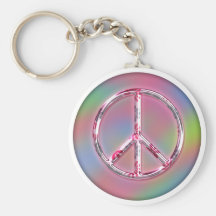 Diseño de la paz llavero personalizado