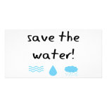 ¡Diseño de la protección de agua! Plantilla Para Tarjeta De Foto