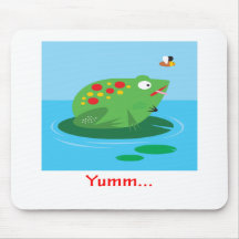 Diseño de la rana de Yumm Tapete De Ratones