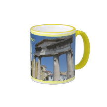Diseño de la taza de Atenas Grecia