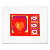Diseño de las tarjetas del día de San Valentín de  Foto