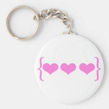 Diseño de los corazones del soporte llavero