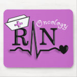 Diseño de los regalos QRS del RN de la enfermera d Tapetes De Ratón