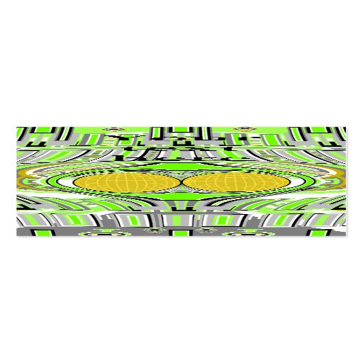 Diseño de neón del verde amarillo superfly plantillas de tarjetas de visita