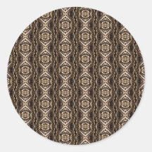 Diseño de Snakeskin Pegatina Redonda