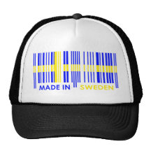 Diseño de SUECIA de los colores de la bandera de l Gorros