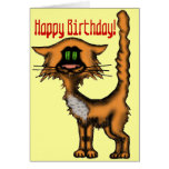 Diseño de tarjeta divertido del feliz cumpleaños d
