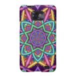 Diseño decorativo de la estrella del caleidoscopio galaxy s2 carcasas