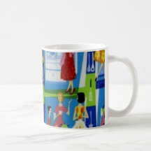 diseño del ama de casa de los años 50 taza de café
