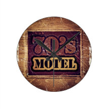 Diseño del arte de los años 70 del motel del vinta