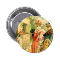 Diseño del arte del vintage del estilo de Marie An botones