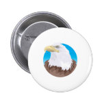 diseño del círculo del águila calva pins