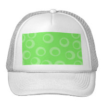 Diseño del círculo en verde. Modelo retro Gorros