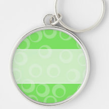 Diseño del círculo en verde. Modelo retro. Persona Llavero
