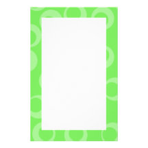 Diseño del círculo en verde. Modelo retro. Persona Papeleria
