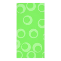 Diseño del círculo en verde. Modelo retro. Persona Tarjeta Fotografica Personalizada