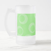 Diseño del círculo en verde. Modelo retro. Persona Tazas