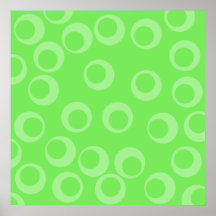 Diseño del círculo en verde. Modelo retro Impresiones