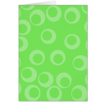Diseño del círculo en verde. Modelo retro Tarjeta